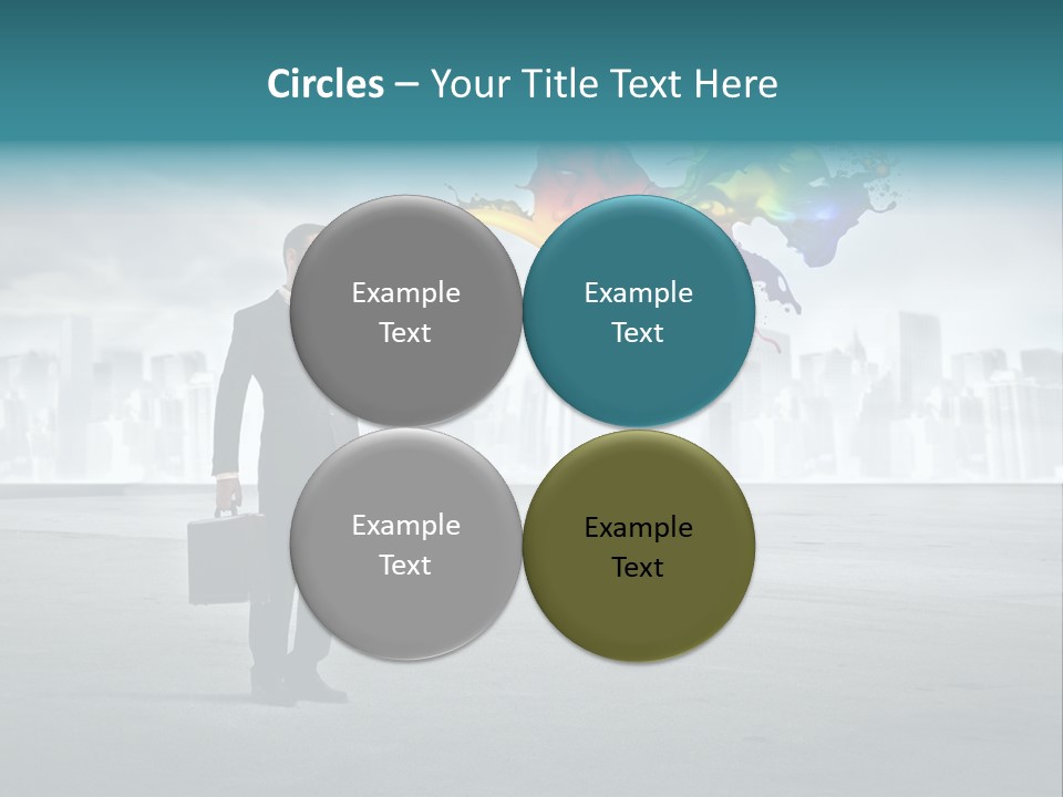 Create Effect Businessman PowerPoint Template