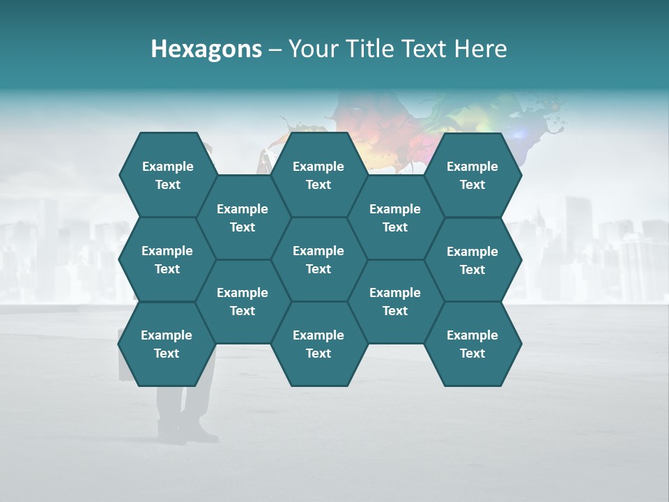 Create Effect Businessman PowerPoint Template