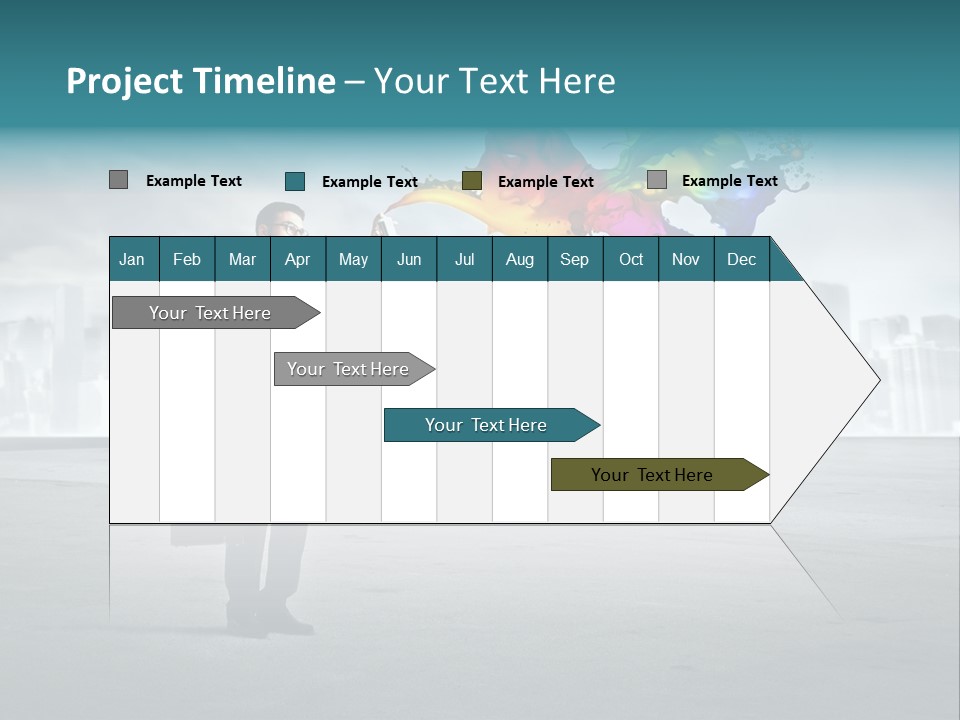 Create Effect Businessman PowerPoint Template