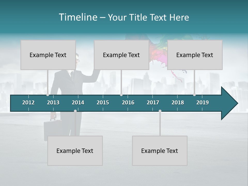 Create Effect Businessman PowerPoint Template