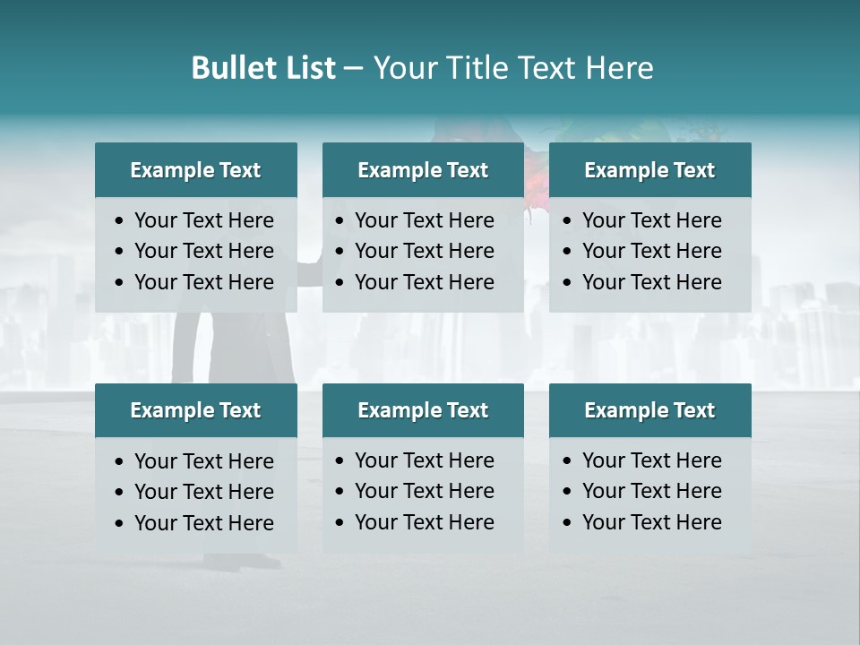 Create Effect Businessman PowerPoint Template