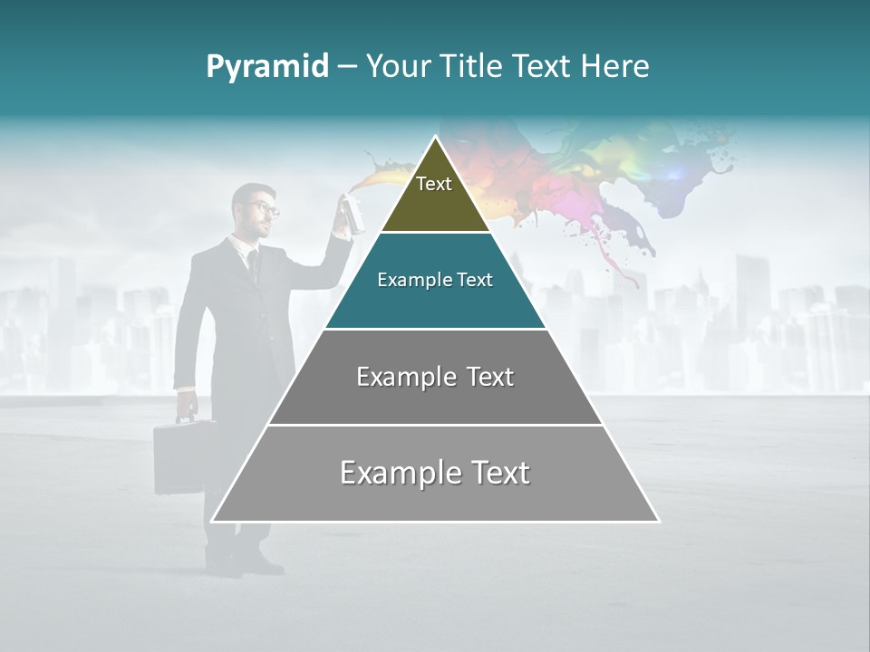 Create Effect Businessman PowerPoint Template