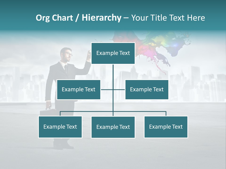 Create Effect Businessman PowerPoint Template