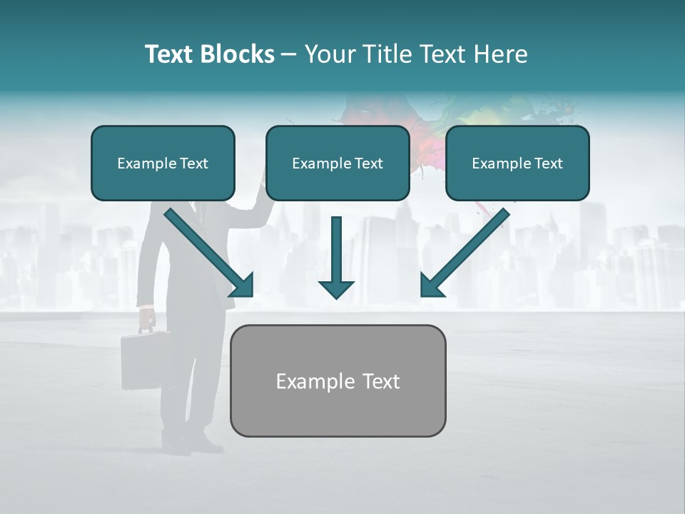 Create Effect Businessman PowerPoint Template