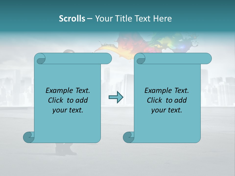 Create Effect Businessman PowerPoint Template