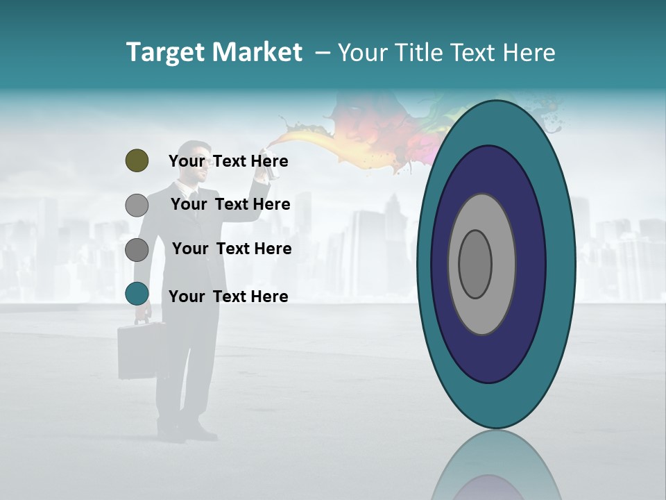 Create Effect Businessman PowerPoint Template