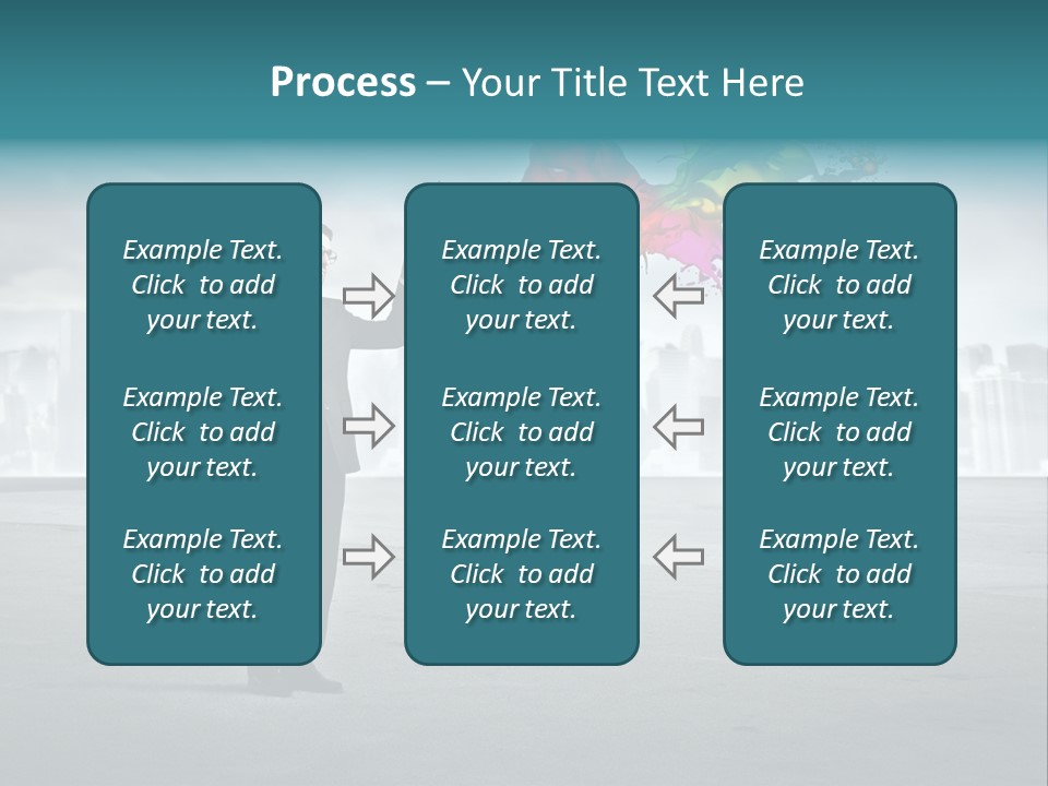 Create Effect Businessman PowerPoint Template
