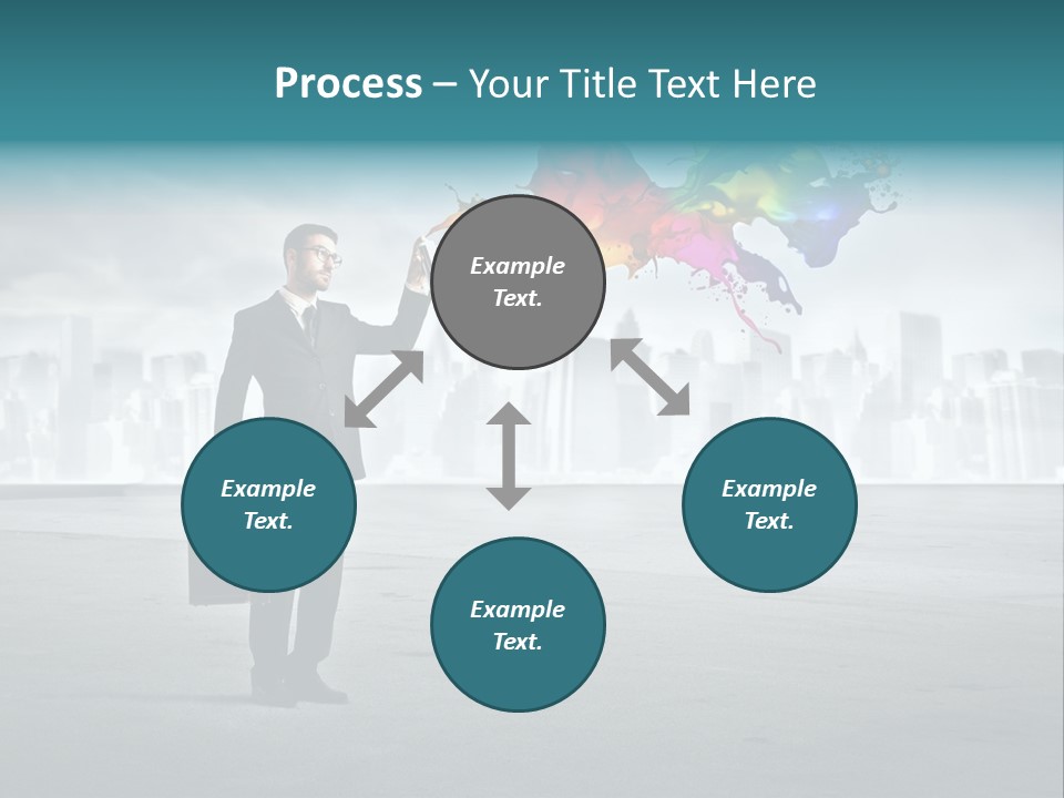 Create Effect Businessman PowerPoint Template