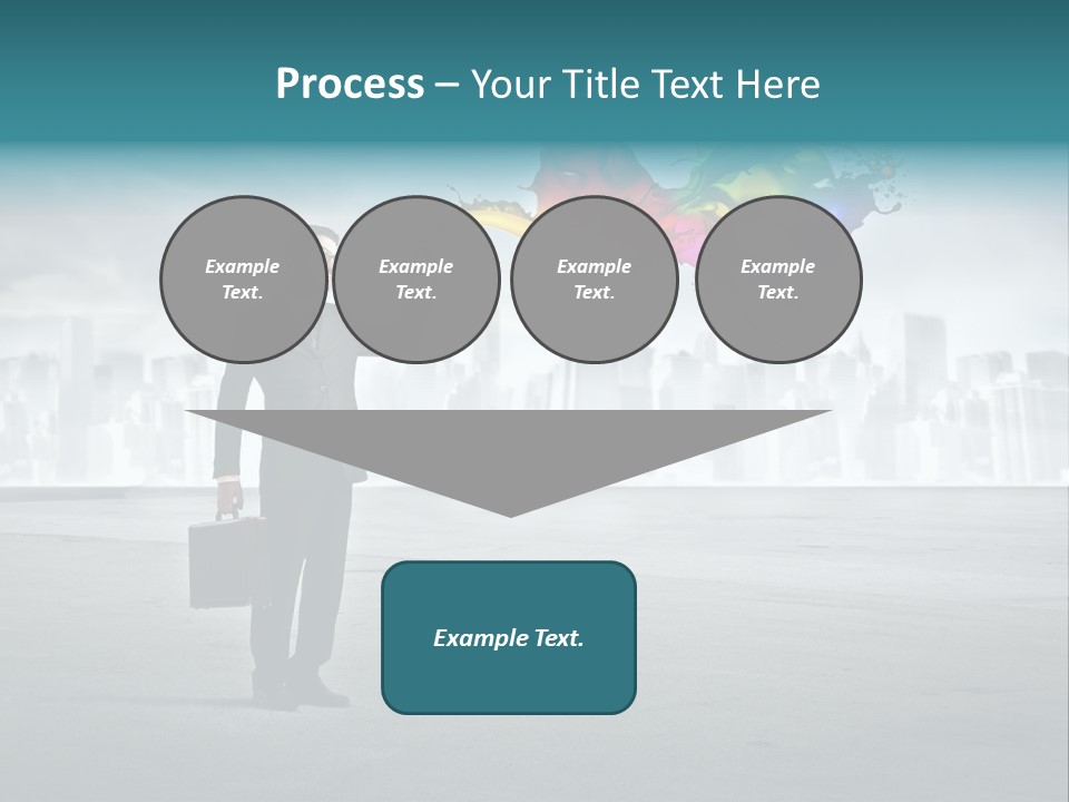 Create Effect Businessman PowerPoint Template
