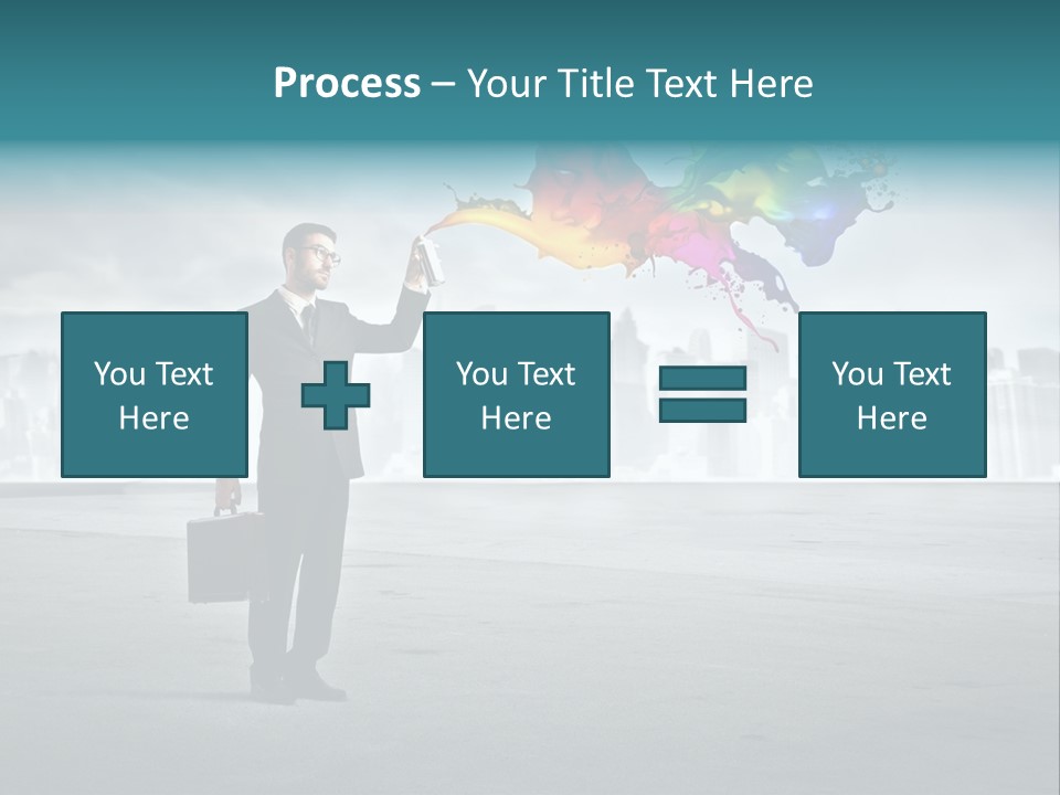 Create Effect Businessman PowerPoint Template