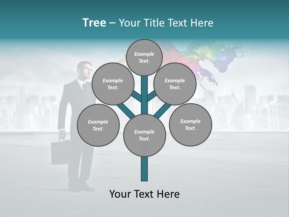 Create Effect Businessman PowerPoint Template