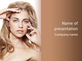 Elegant Background Hair Care PowerPoint Template