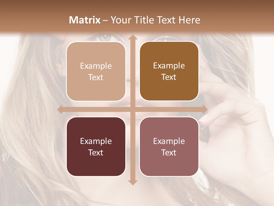 Elegant Background Hair Care PowerPoint Template