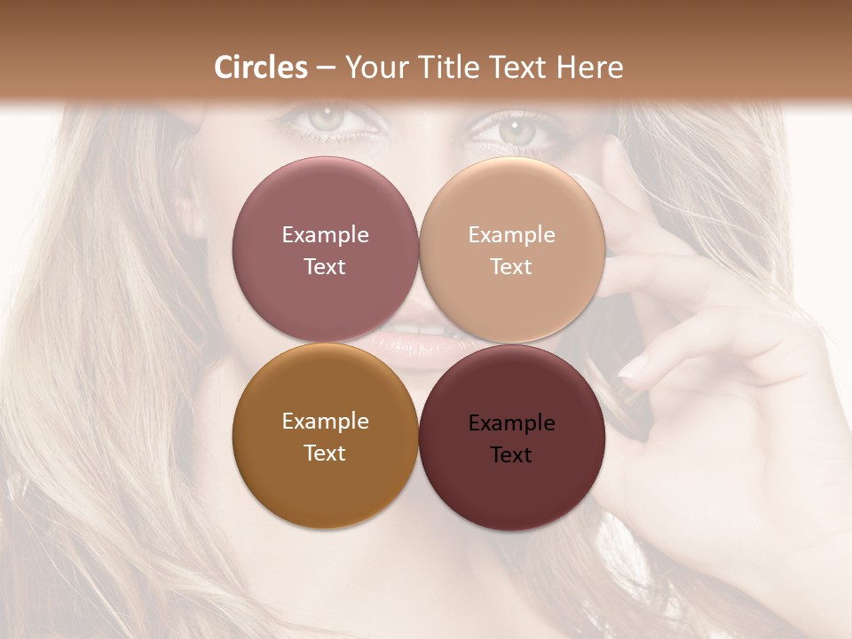 Elegant Background Hair Care PowerPoint Template