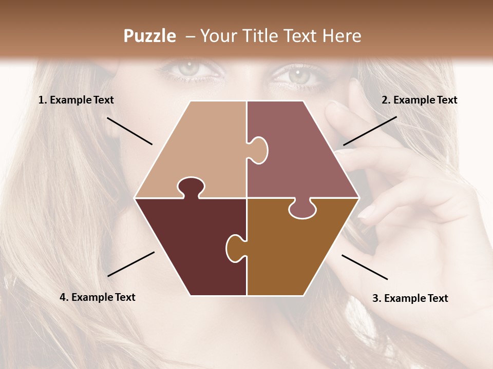 Elegant Background Hair Care PowerPoint Template