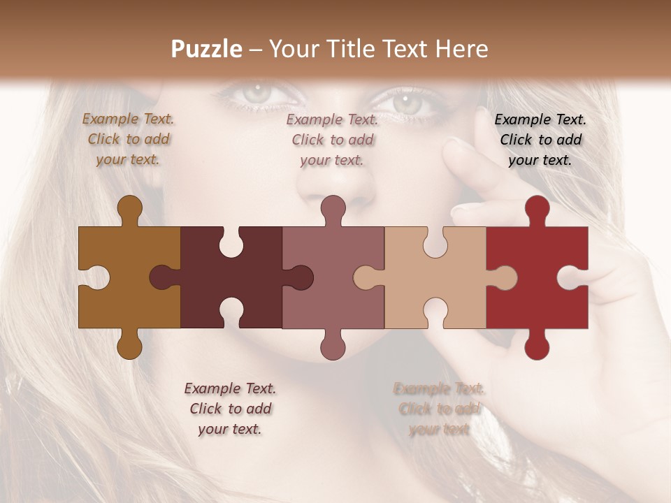 Elegant Background Hair Care PowerPoint Template