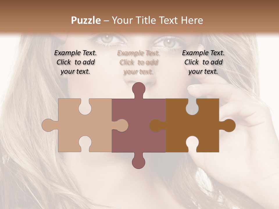 Elegant Background Hair Care PowerPoint Template