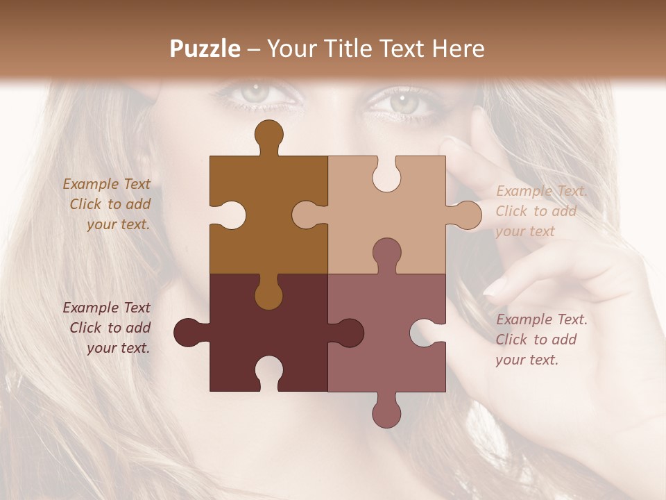 Elegant Background Hair Care PowerPoint Template