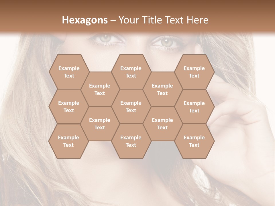 Elegant Background Hair Care PowerPoint Template