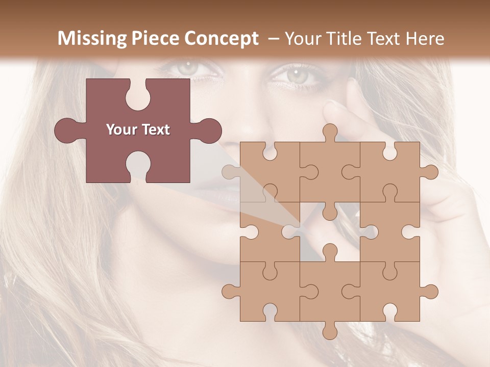 Elegant Background Hair Care PowerPoint Template