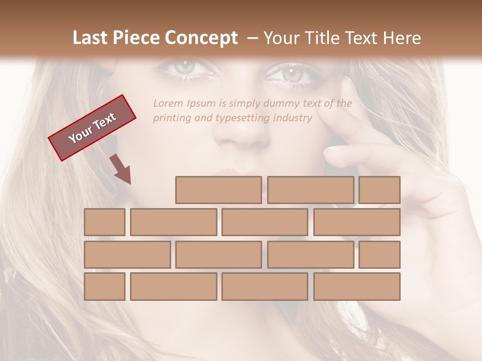 Elegant Background Hair Care PowerPoint Template