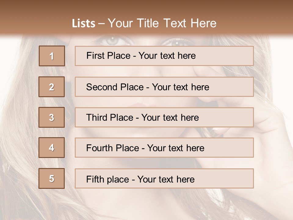 Elegant Background Hair Care PowerPoint Template