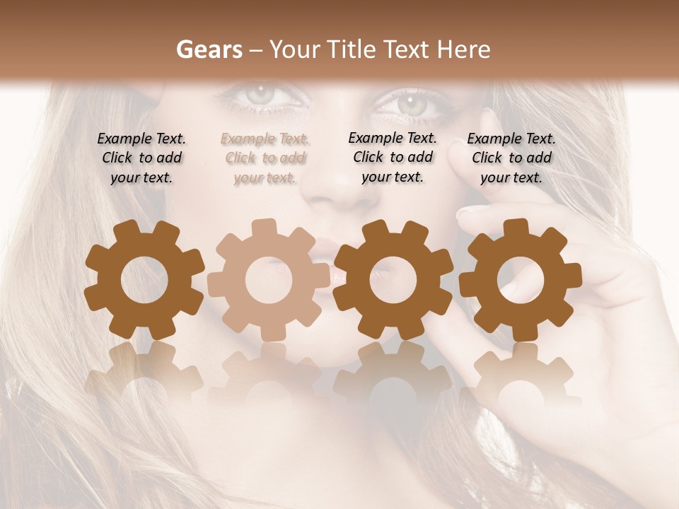 Elegant Background Hair Care PowerPoint Template