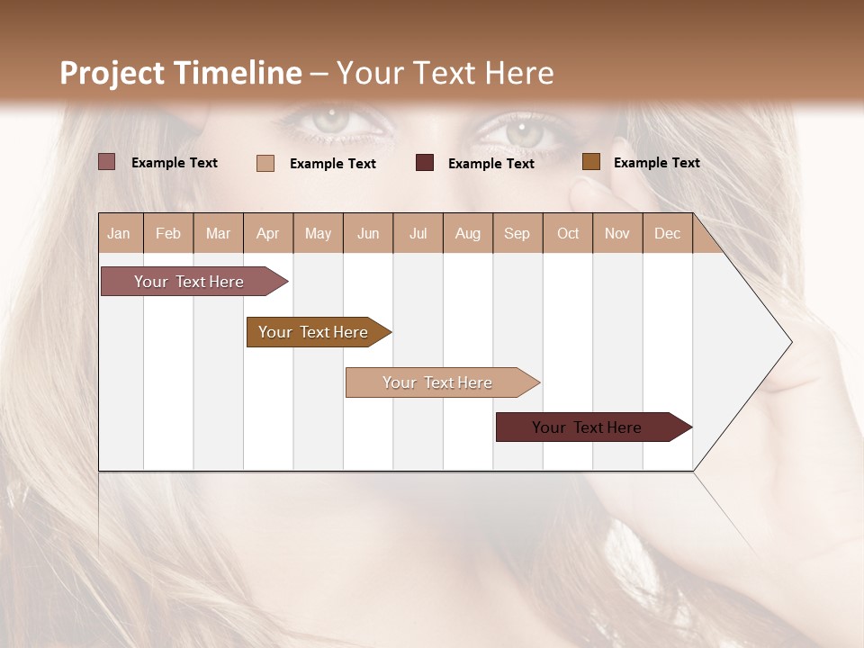 Elegant Background Hair Care PowerPoint Template
