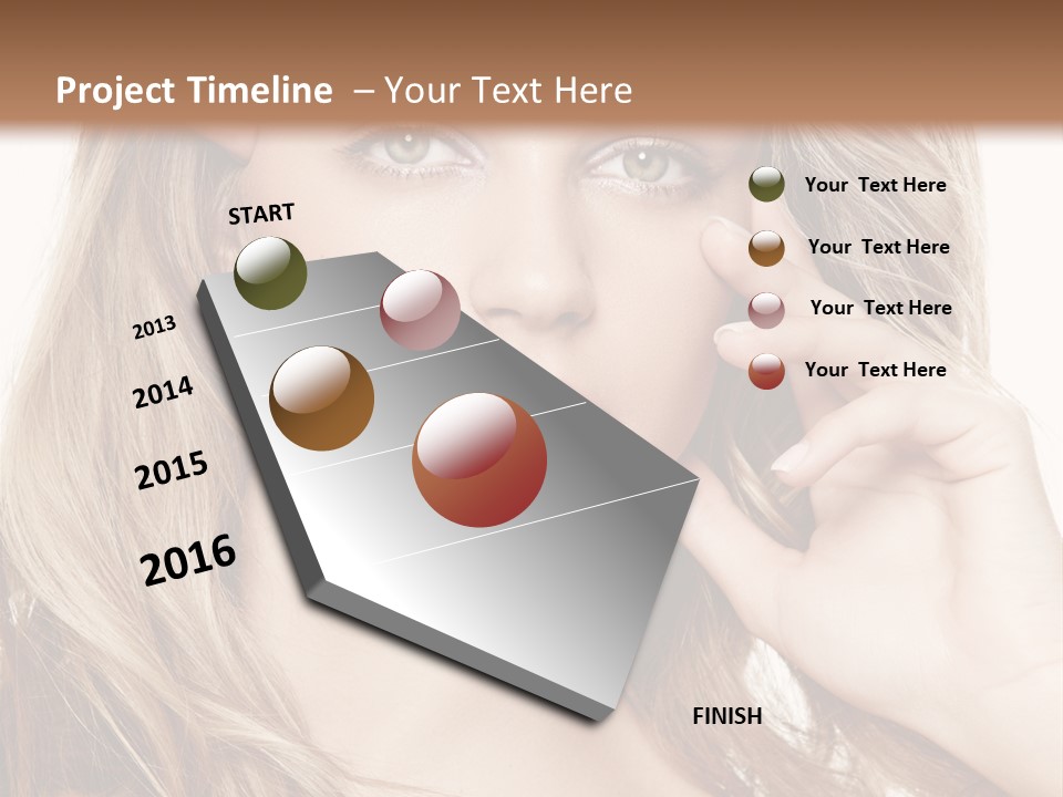 Elegant Background Hair Care PowerPoint Template