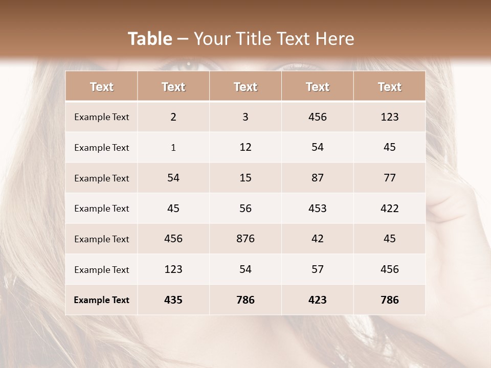 Elegant Background Hair Care PowerPoint Template