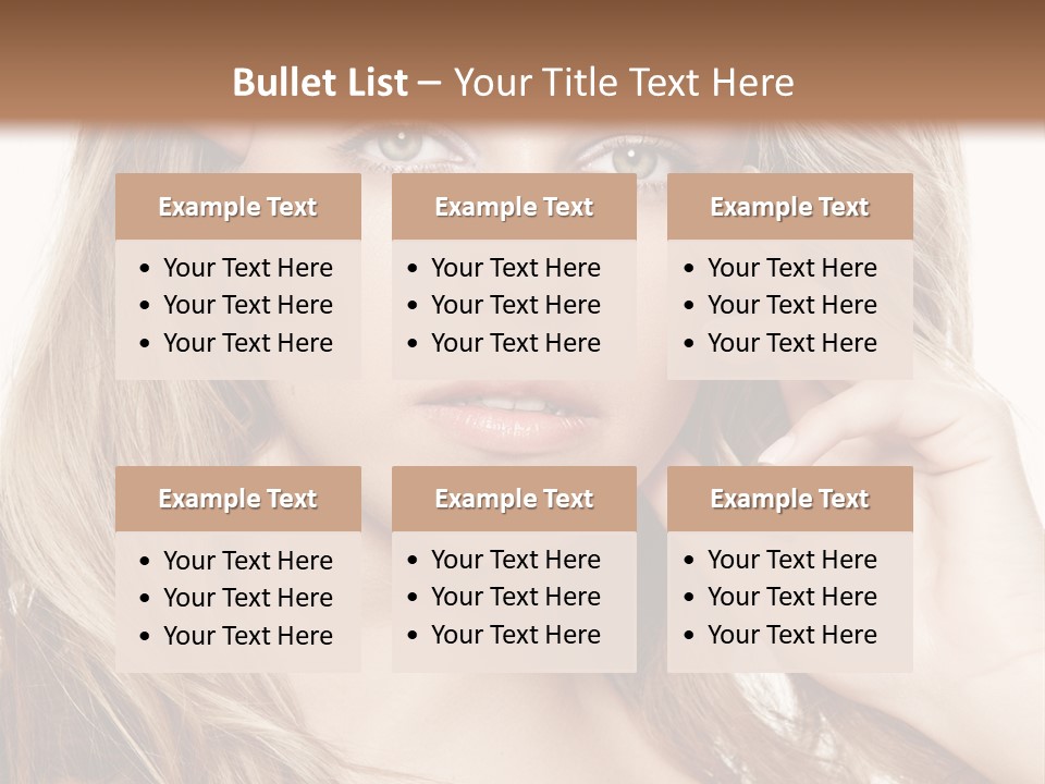 Elegant Background Hair Care PowerPoint Template