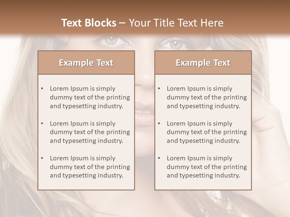 Elegant Background Hair Care PowerPoint Template