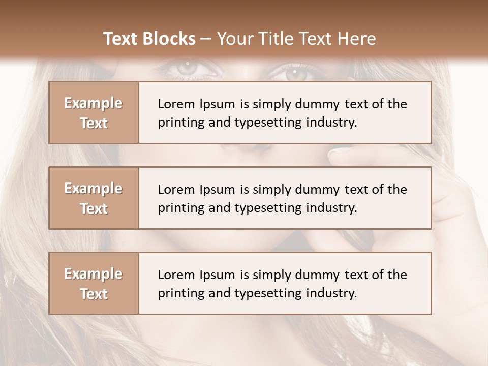 Elegant Background Hair Care PowerPoint Template