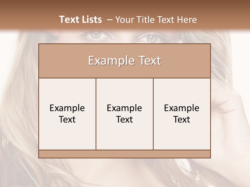 Elegant Background Hair Care PowerPoint Template