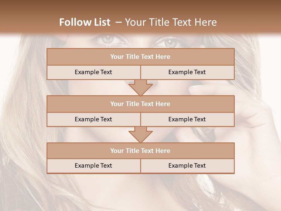 Elegant Background Hair Care PowerPoint Template