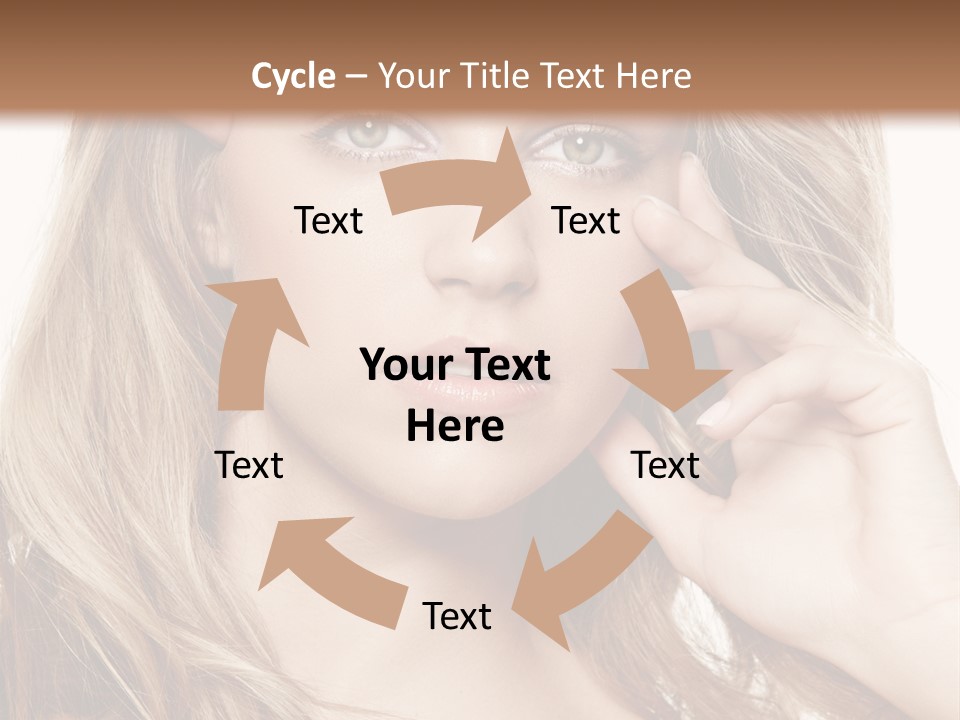 Elegant Background Hair Care PowerPoint Template