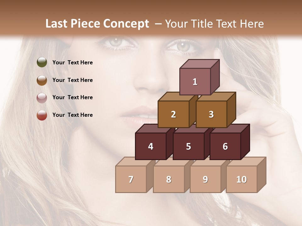 Elegant Background Hair Care PowerPoint Template
