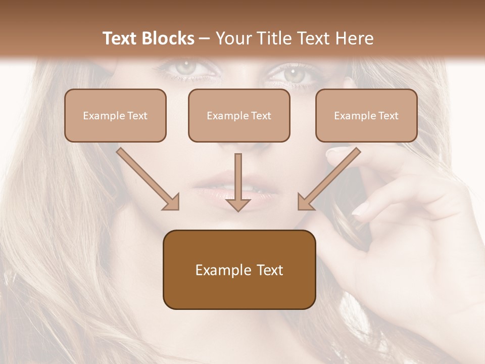 Elegant Background Hair Care PowerPoint Template