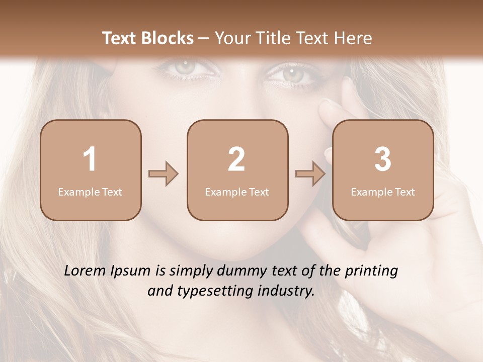 Elegant Background Hair Care PowerPoint Template