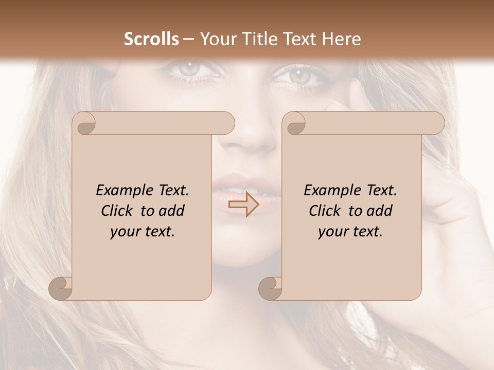 Elegant Background Hair Care PowerPoint Template