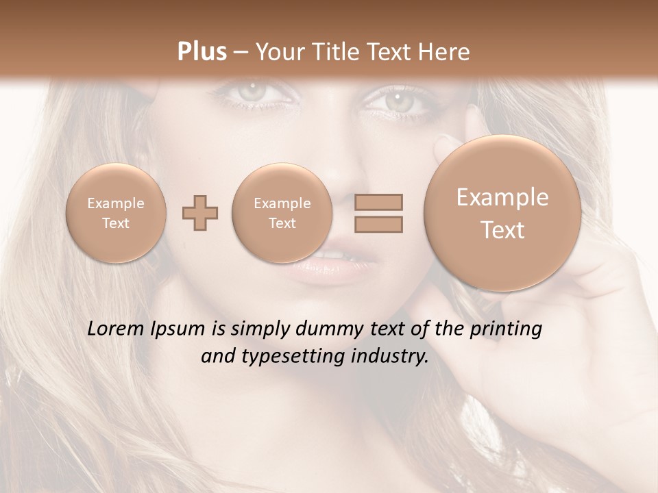 Elegant Background Hair Care PowerPoint Template