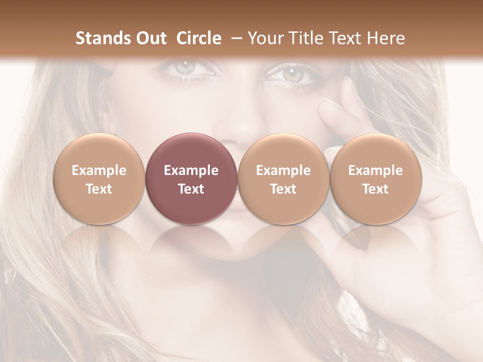 Elegant Background Hair Care PowerPoint Template