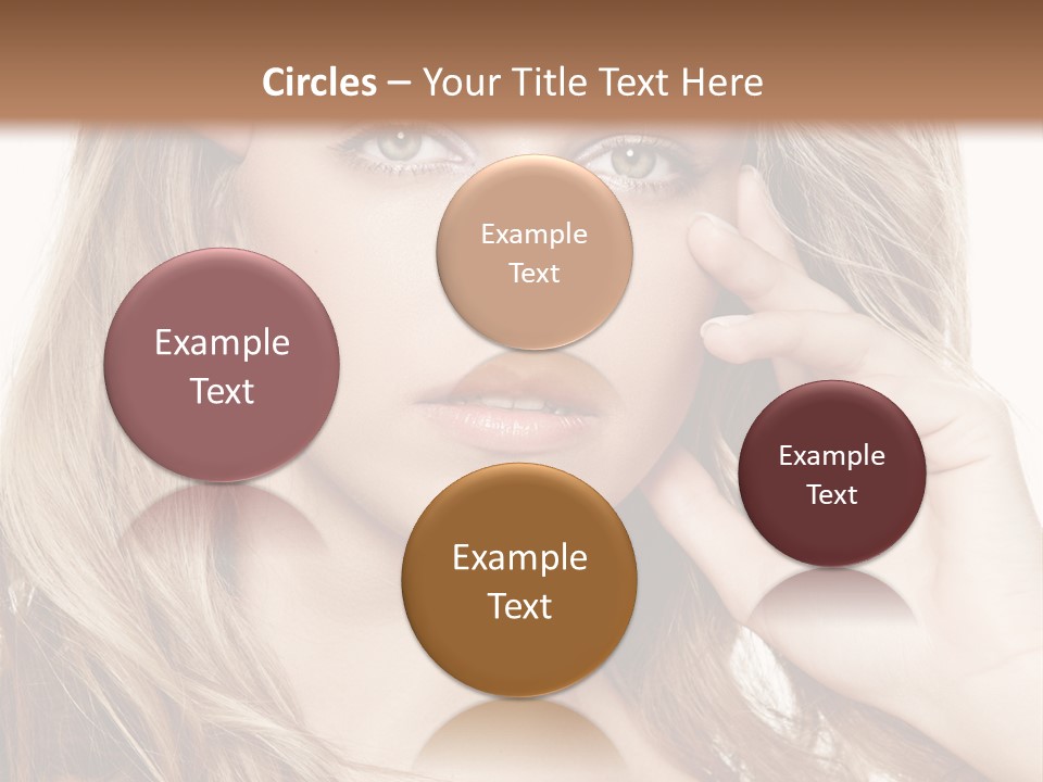 Elegant Background Hair Care PowerPoint Template