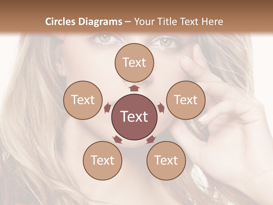 Elegant Background Hair Care PowerPoint Template