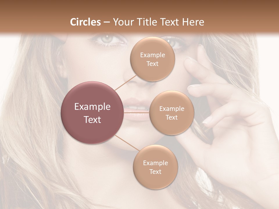 Elegant Background Hair Care PowerPoint Template