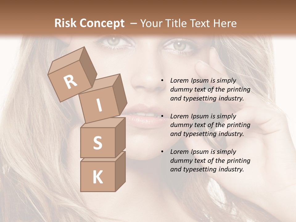 Elegant Background Hair Care PowerPoint Template