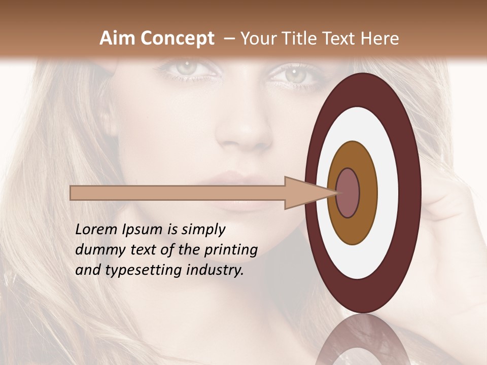 Elegant Background Hair Care PowerPoint Template