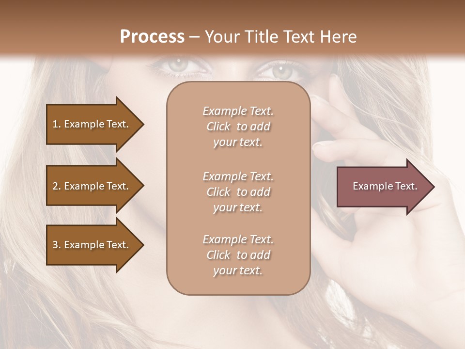 Elegant Background Hair Care PowerPoint Template