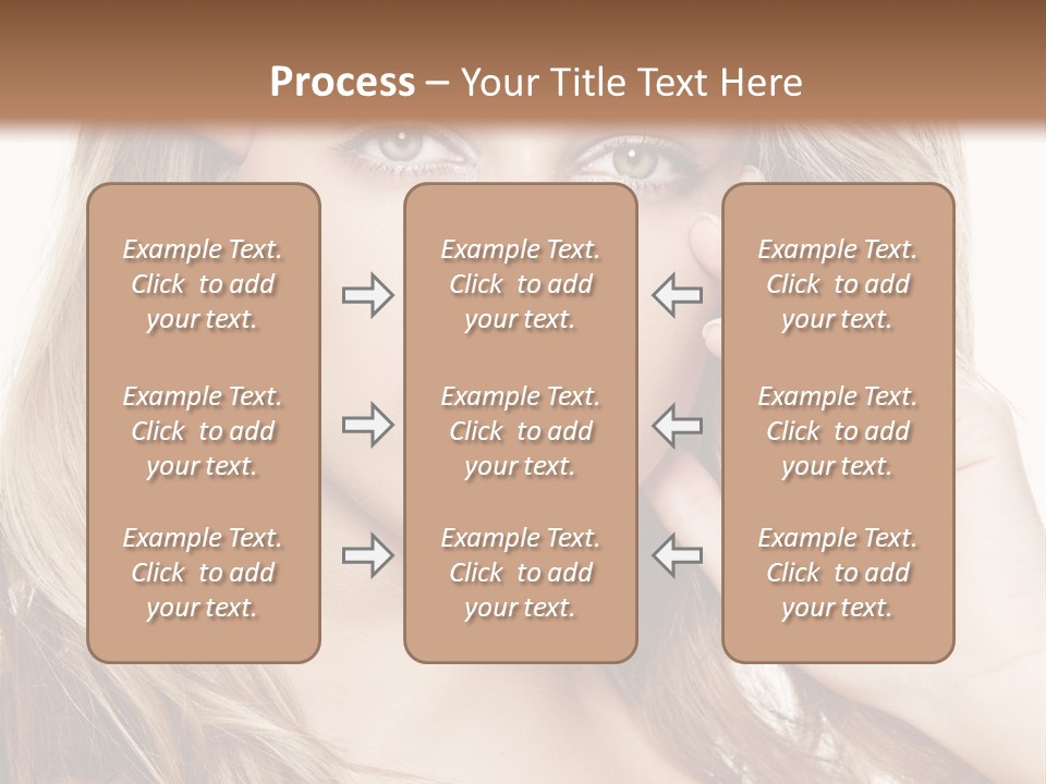 Elegant Background Hair Care PowerPoint Template