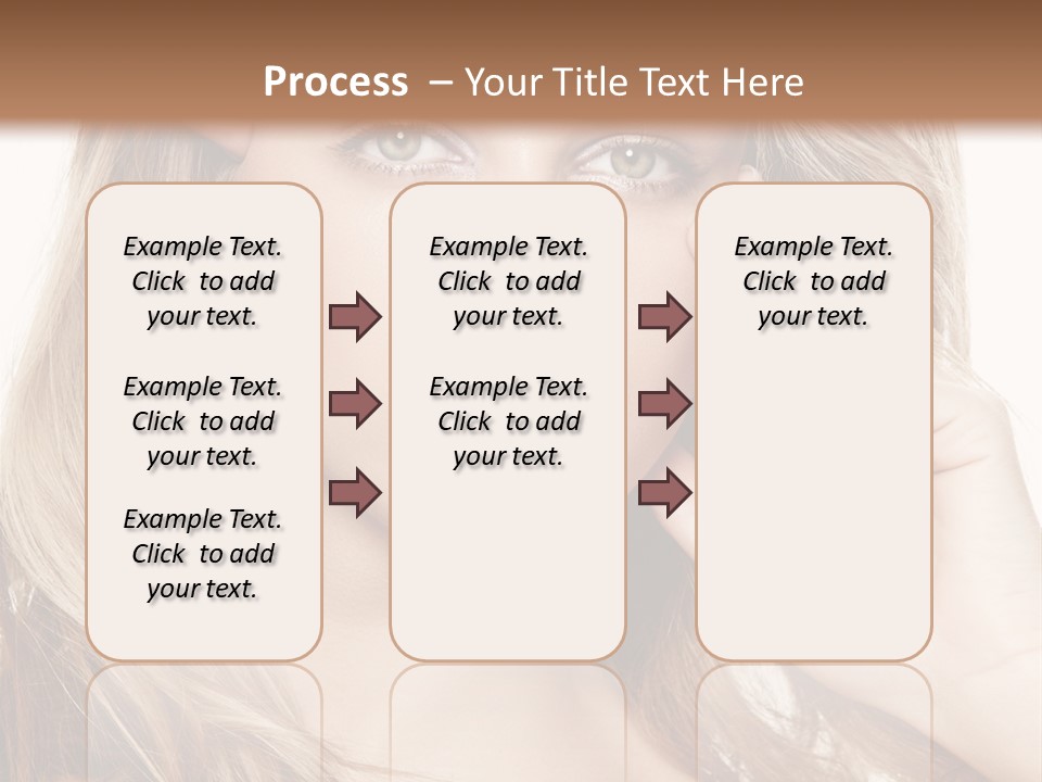 Elegant Background Hair Care PowerPoint Template